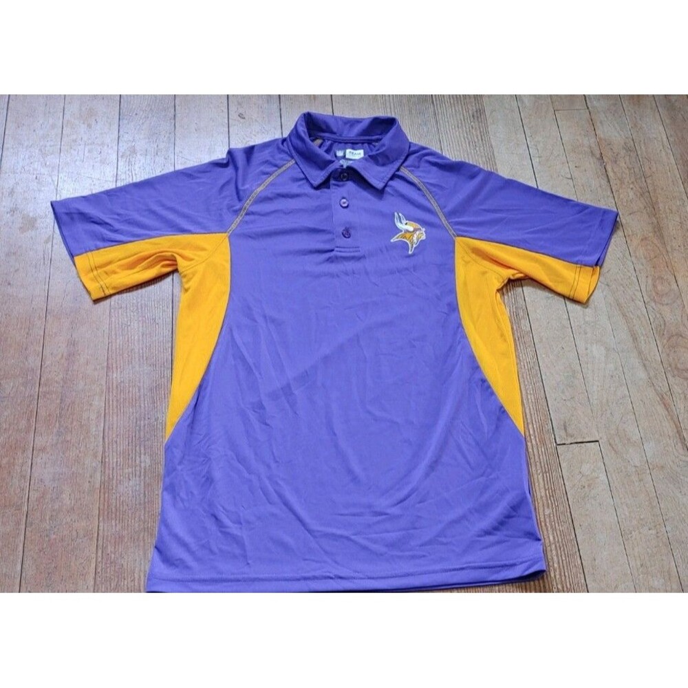 Minnesota Vikings Men's S Purple Golf Polo Shirt NFL Football Team Fan Gear